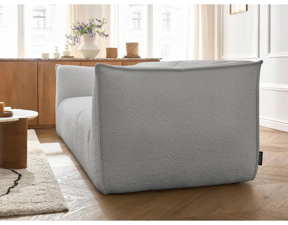 Светлосив диван от прежда с примки от букле 242 cm Giorgia – Bobochic Paris