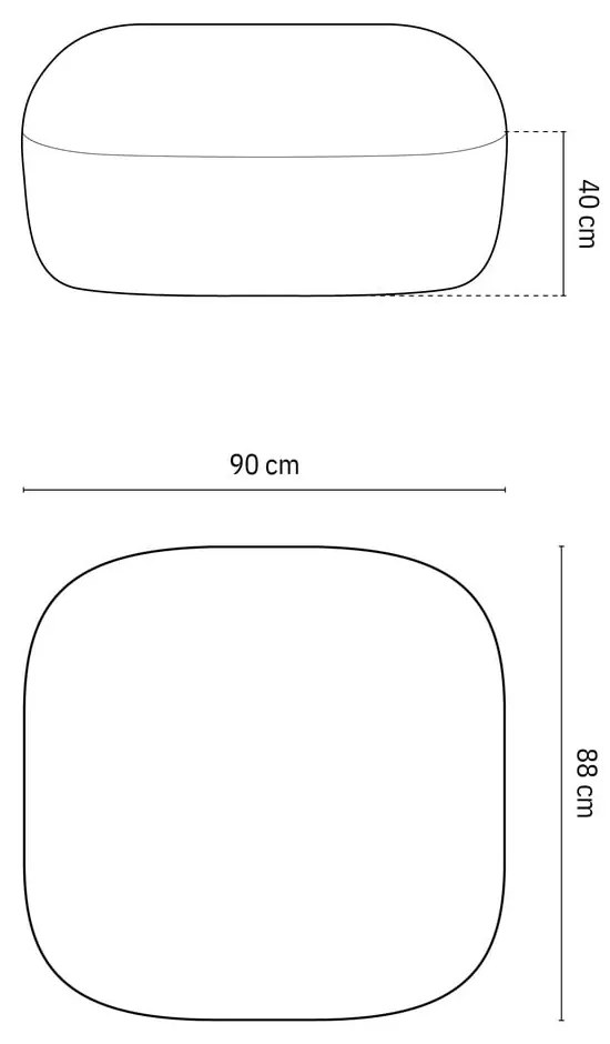 Светлосива табуретка от букле Jenny – Micadoni Home