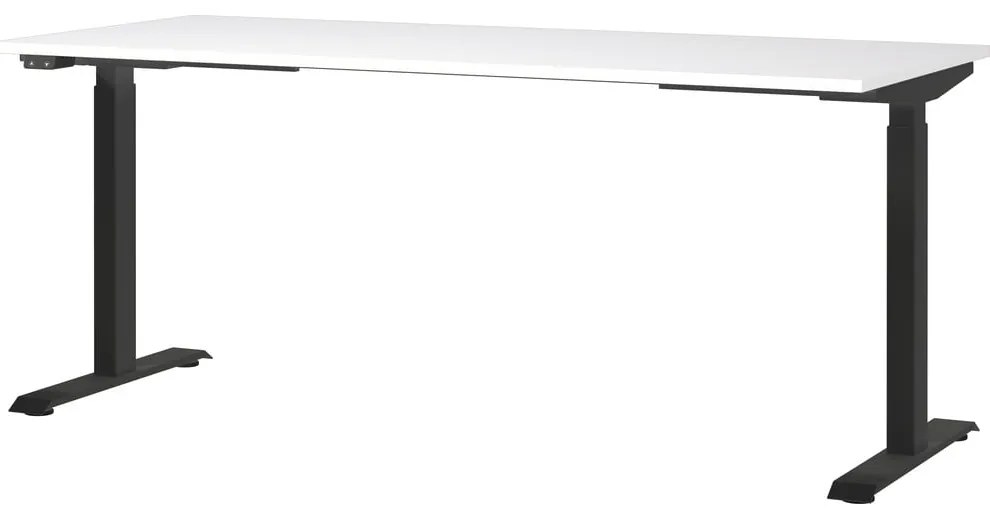 Работна маса с електрическо регулиране на височината с бял плот за маса 80x180 cm Jet – Germania