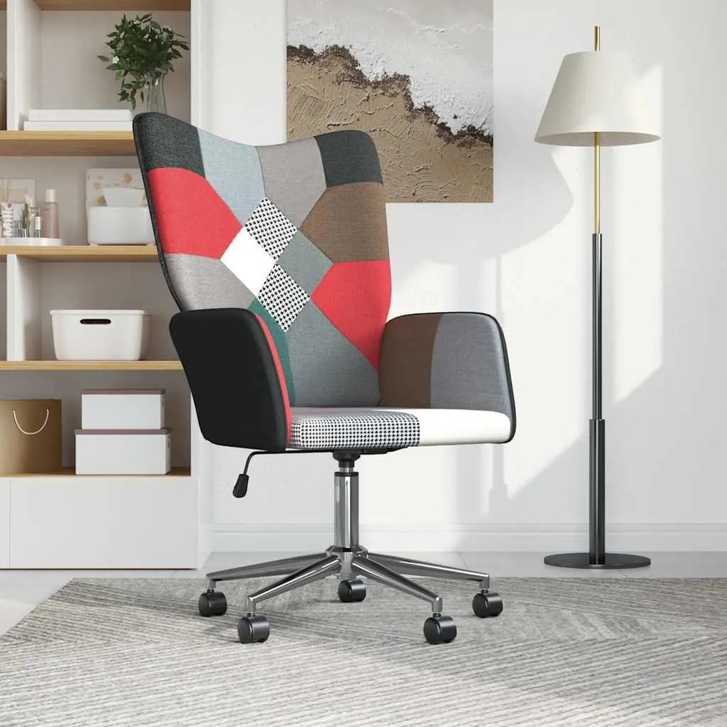 328205 vidaXL Релакс стол, пачуърк, плат