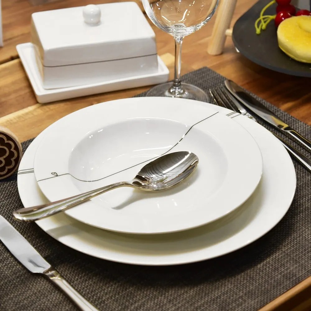 Прибори за хранене от неръждаема стомана в сребрист цвят 24 бр. Mirror – Orion