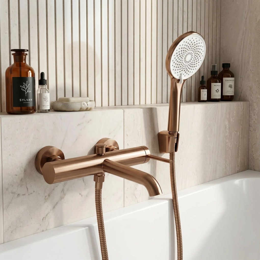 Смесител за вана Rea Rivo Brush Copper
