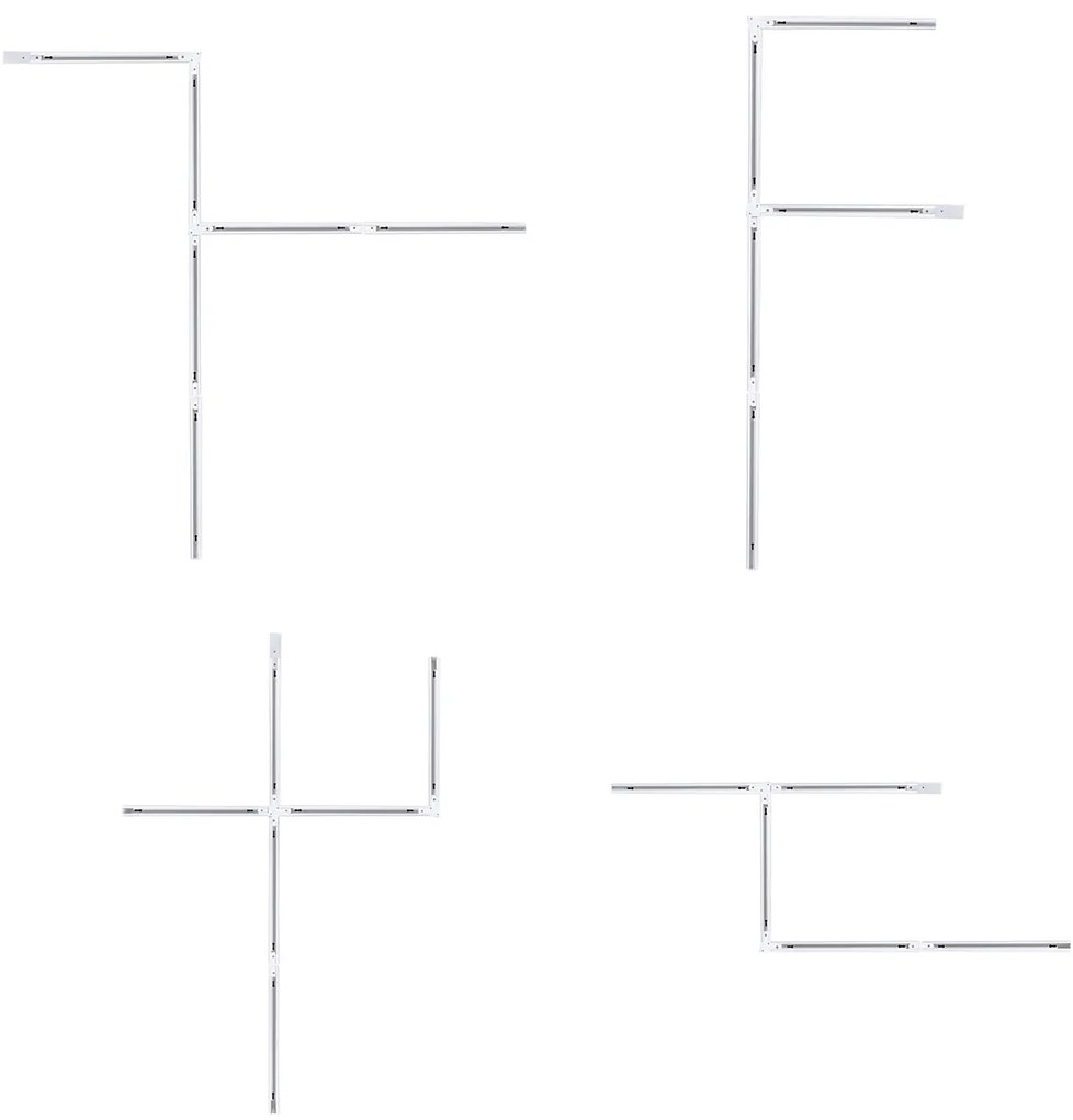 Модерна релсова осветителна система с 5 прожектора бяла 1-фазна GU10 35mm - Iconic Jeana Luxe