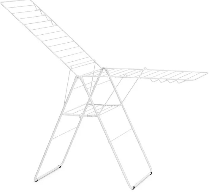 Сушилник за дрехи Brabantia Hangon 1004167, 25 м, 8 закачалки, Регулируем, Заключване за деца, Бял