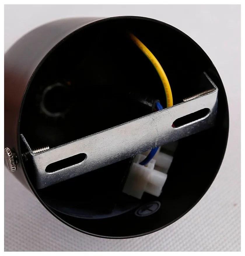 Черна висяща лампа със стъклен абажур ø 10 cm Felis - Candellux Lighting