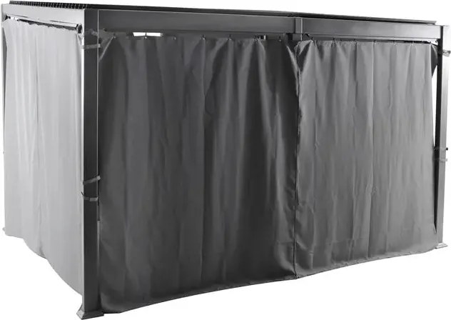 Пергола Hesperide Avila, Алуминий, Графит, 4x3 m