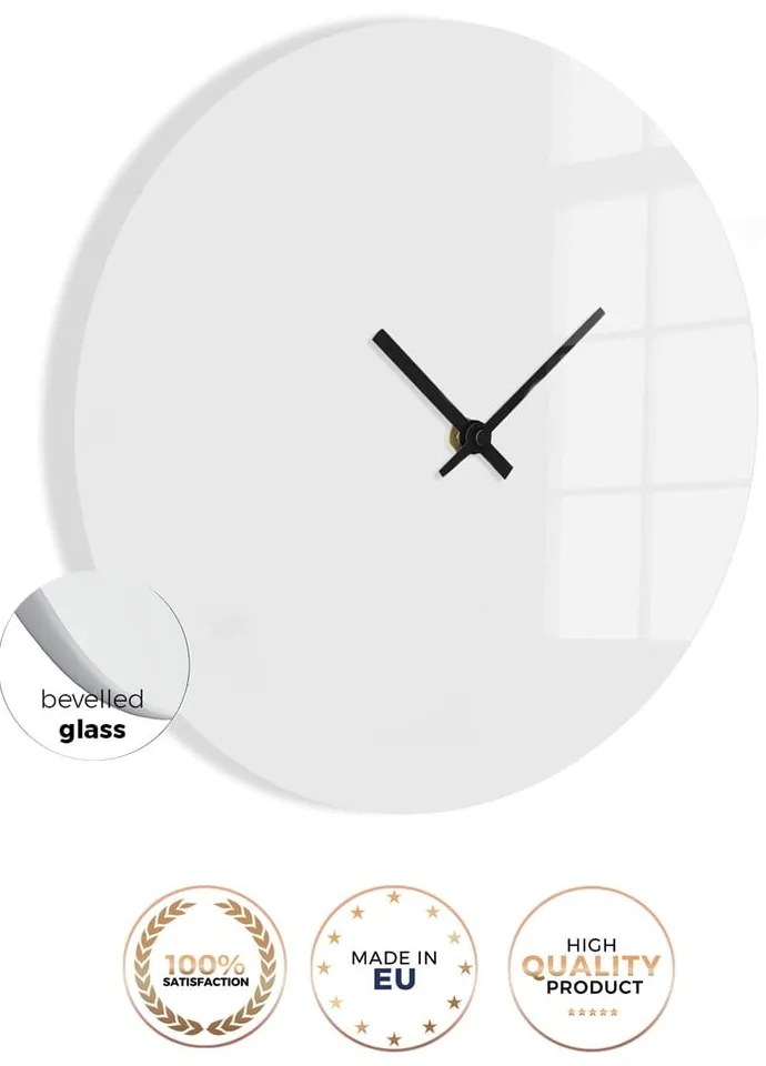 Стъклен стенен часовник ø 30 cm - Styler