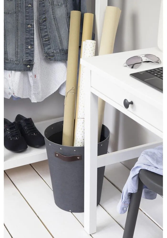 Черно офис кошче за боклук Aries Canvas Paper Laminate – Bigso