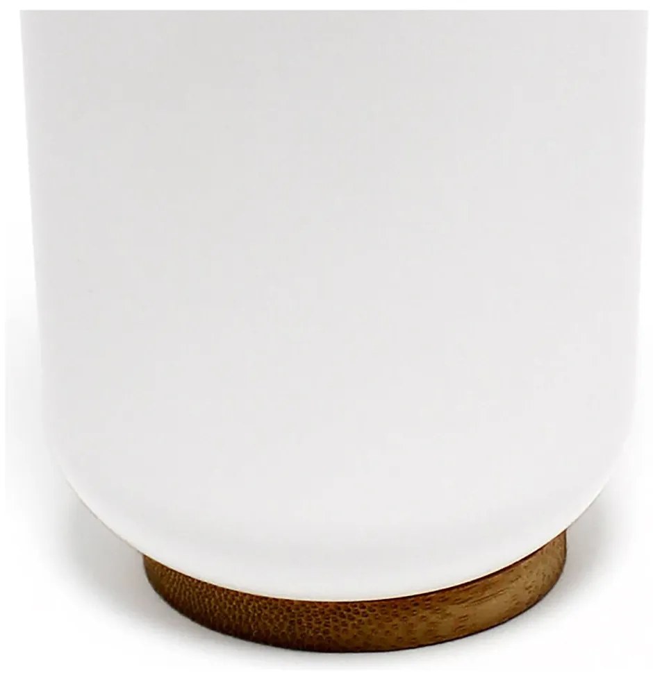 Бяла пластмасова чаша за четки за зъби Smart – douceur d'intérieur