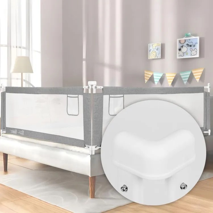 Предпазна преграда за легло 150см с регулируема височина