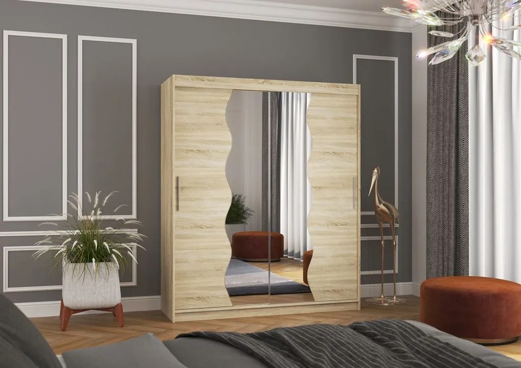 Гардероб Ozark 180 плъзгащ се-Drus anoixto