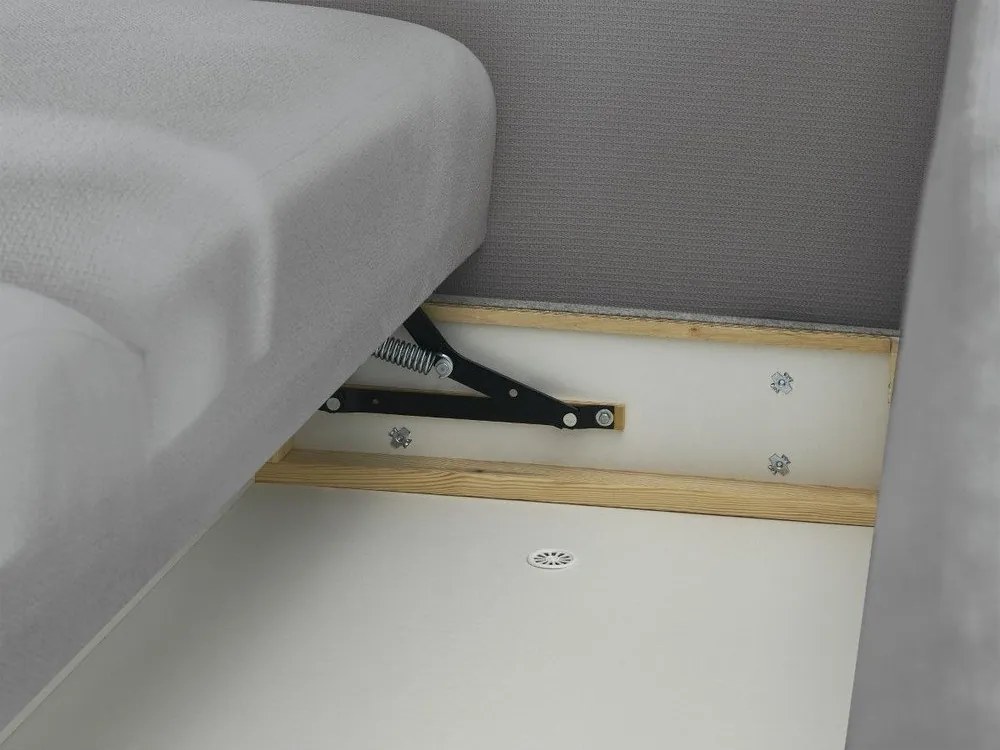 Сив сгъваем/с място за съхранение диван 265 cm Ezechiel – Bobochic Paris