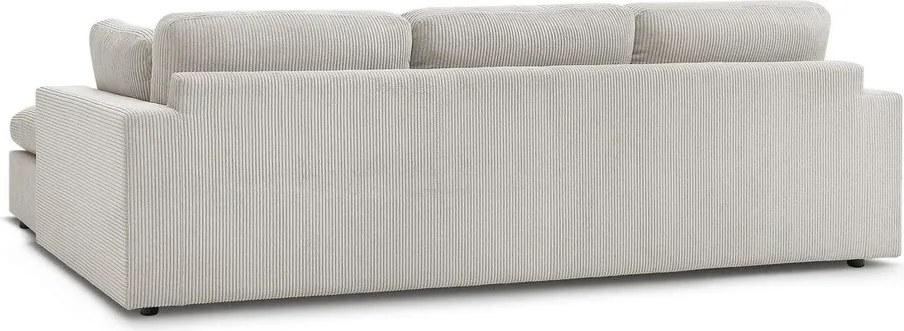 Бежов ъглов диван от рипсено кадифе Belair – Bobochic Paris