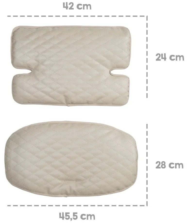 Бежова постелка за стол за хранене Luxe - Roba