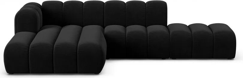 Антрацитен ъглов диван (ляв ъгъл) Lupine – Micadoni Home