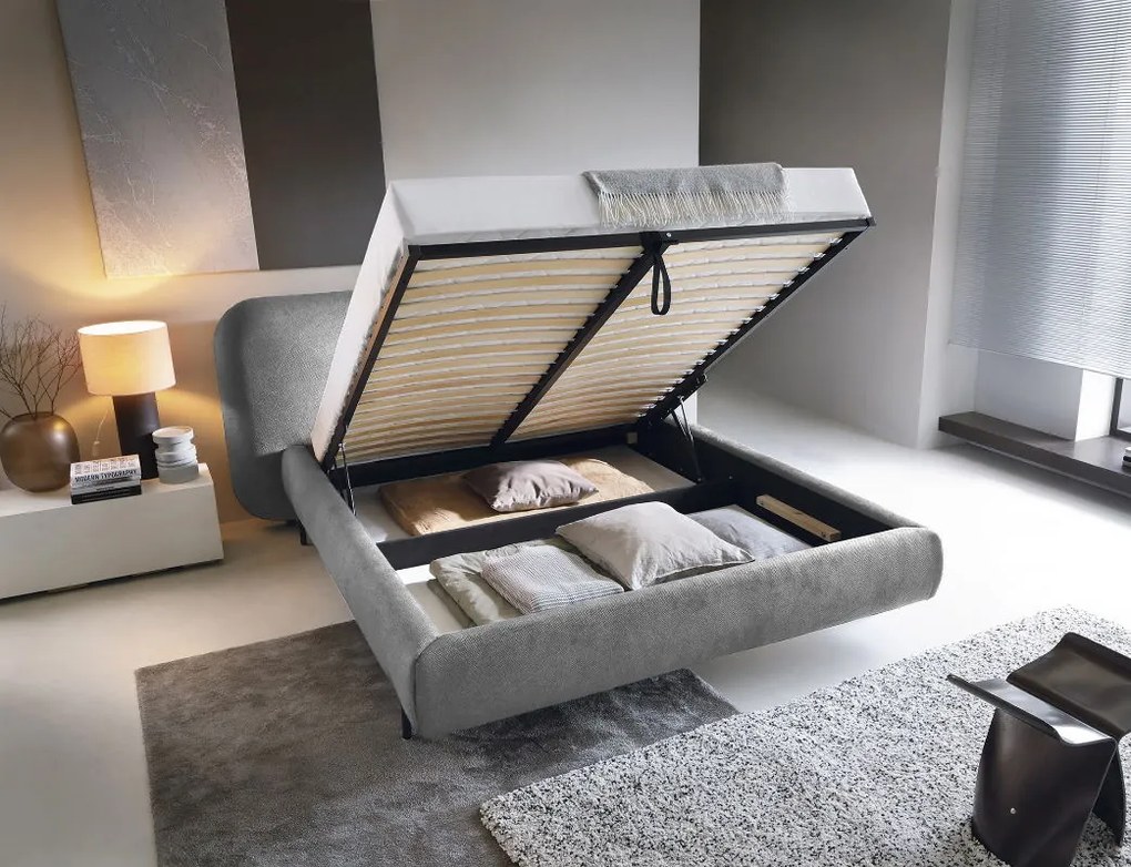 Облечено легло Prius-140 x 200-Сиво