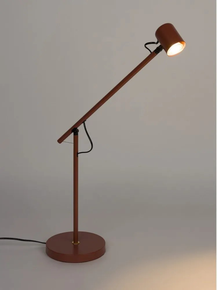 Червена метална настолна лампа (височина 45,5 cm) Aero – White Label