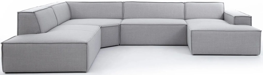 Ъглов диван Fubu M–Сив–Ляв