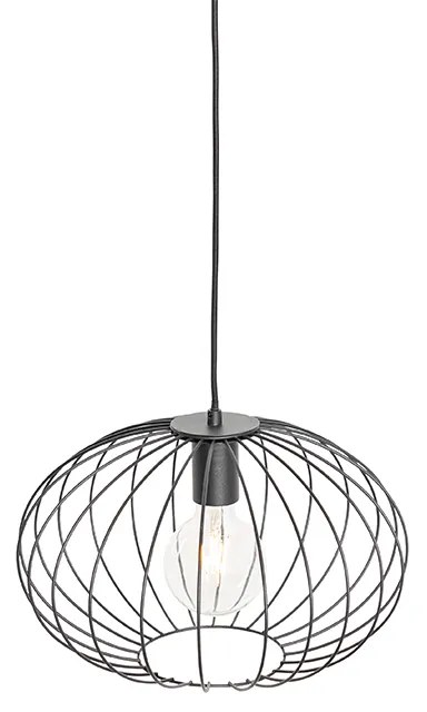 Индустриално висящо осветително тяло черно - Margarita