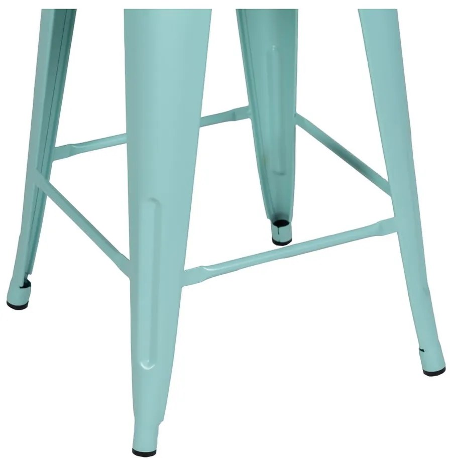 Тюркоазени метални бар столове в комплект 2 бр. (височина на седалката 61 cm) – Ixia