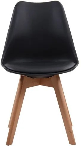 Кухненски стол Fiona-черен