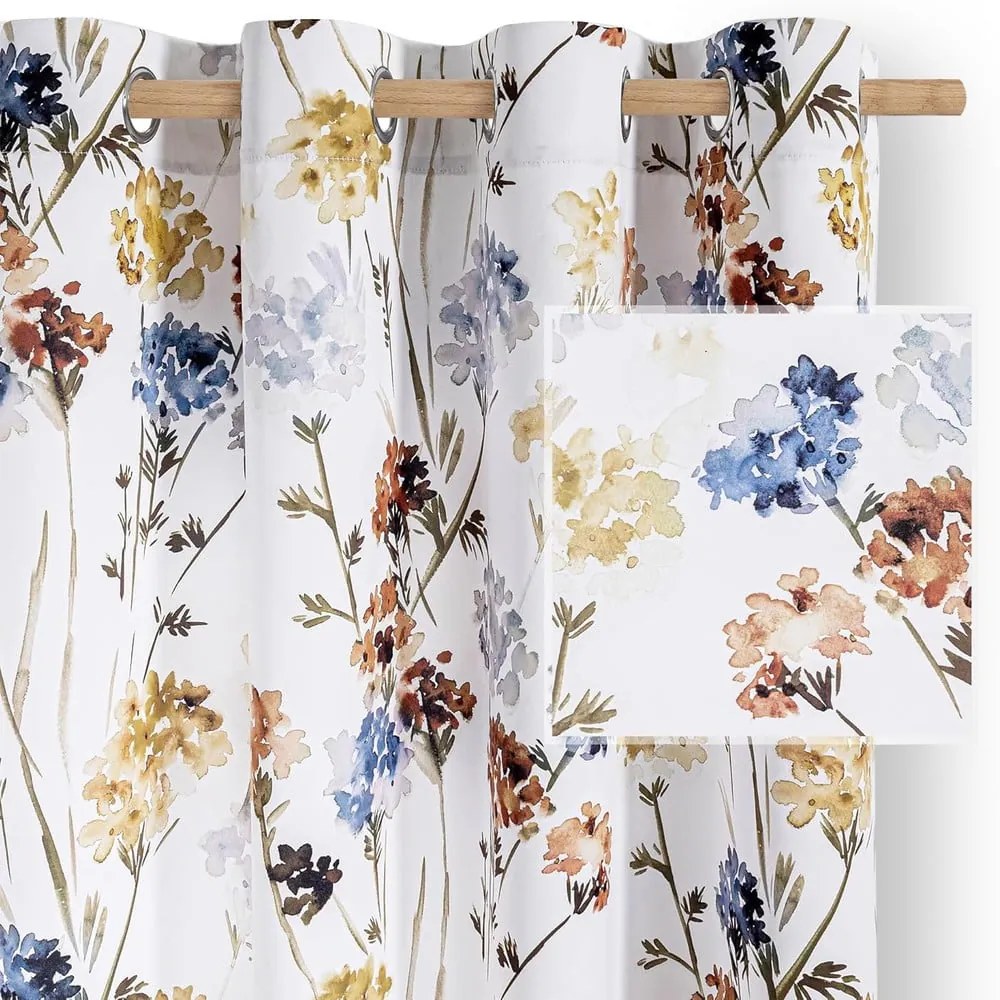 Бяло затъмняващо перде 135x250 cm Solkone – Restilo