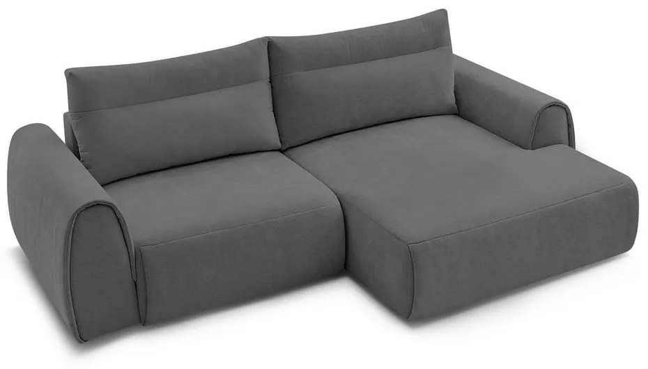 Сив ъглов диван Aden – Bobochic Paris