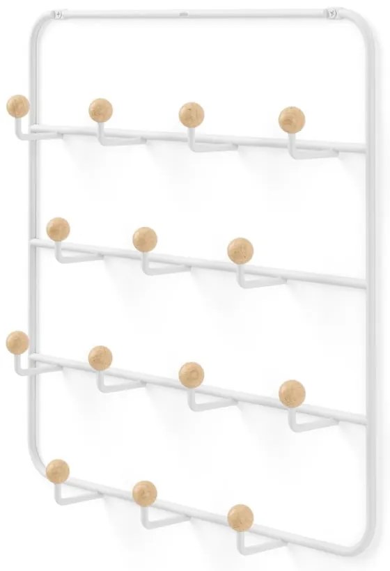 Бяла метална закачалка за врата 36 cm Estique - Umbra