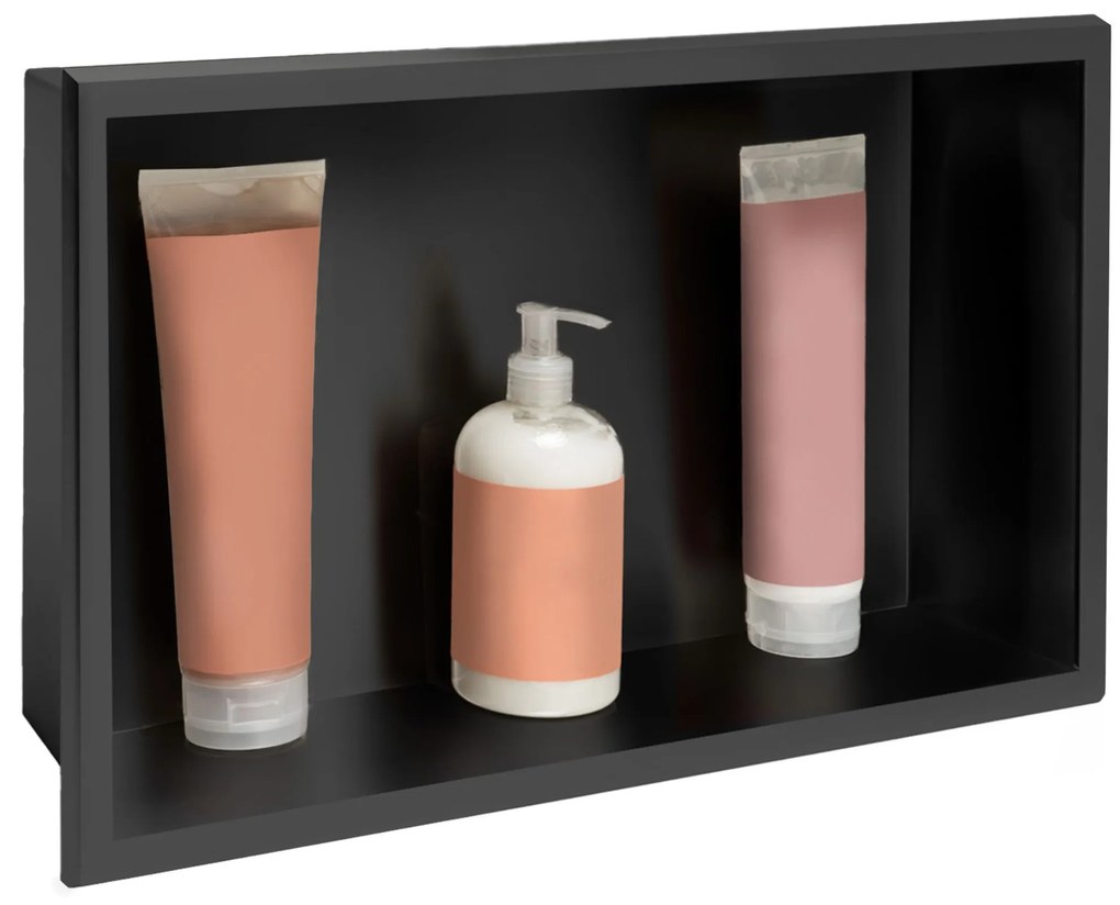 bathroom shelf 30x45 matte black