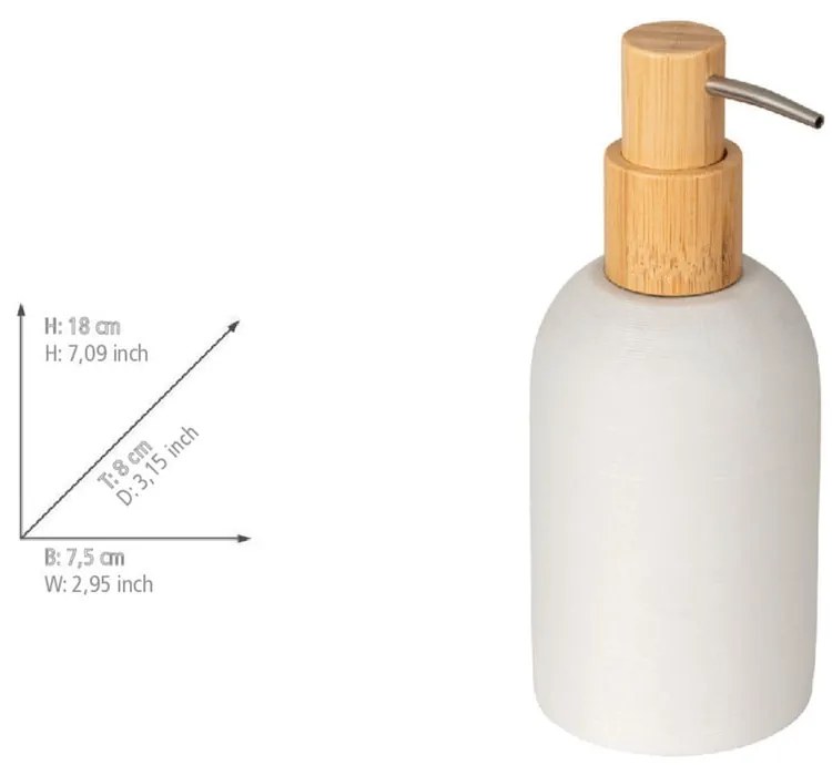 Бял диспенсер за сапун от полиресин 250 ml Altavalle – Wenko