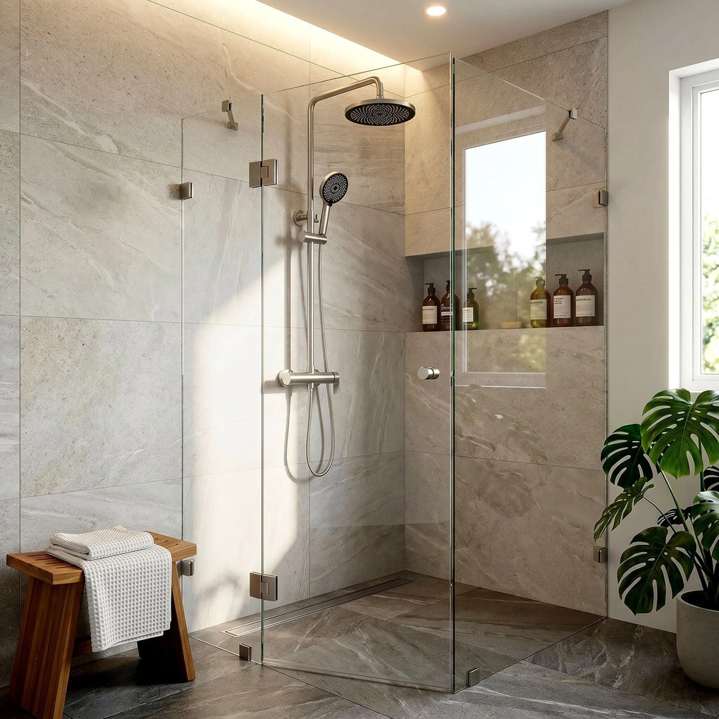 Комплект за душ Rea Hunter Brush Nickel