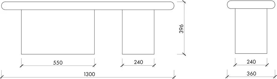 Кафява подплатена пейка от прежда с примки от букле Rull – noo.ma