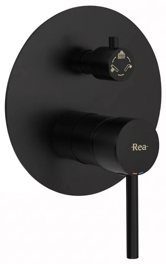 ДУШ СИСТЕМА за вграждане за вана Rea Lungo Black