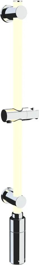 Стенна душ релса в сребрист цвят 74 cm LED – Wenko