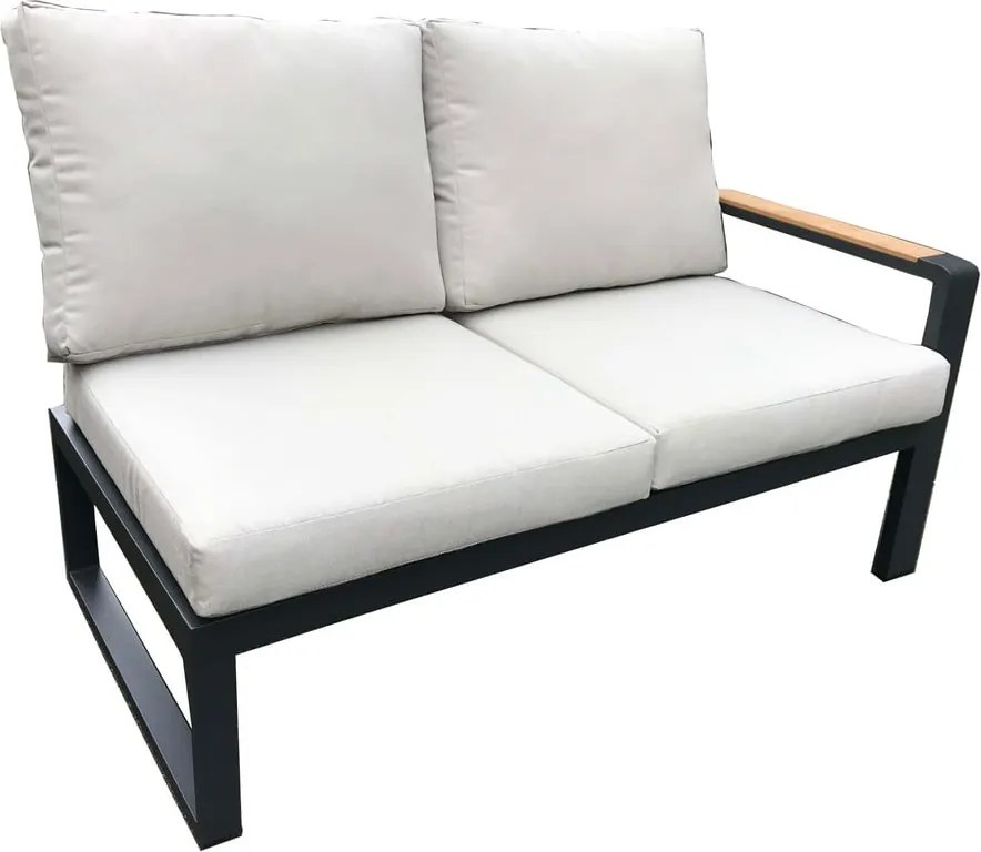 Сив алуминиев градински комплект за отдих за 5 души Rotterdam – Rojaplast