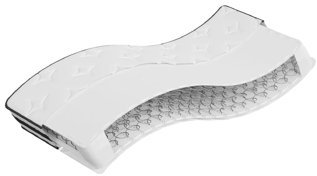 372954 vidaXL Матрак бонел пружини Medium 90x190 см единичен размер