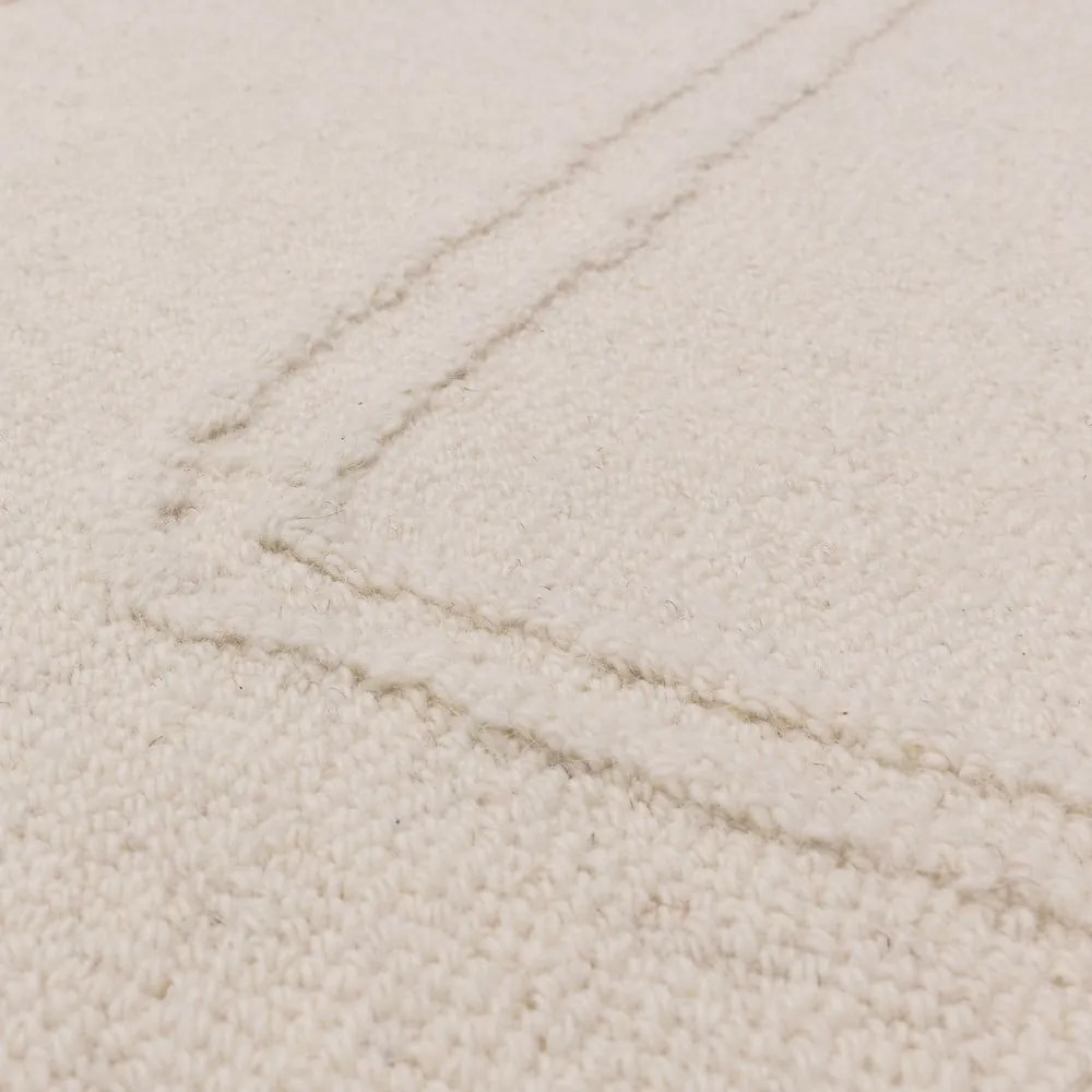 Кремав ръчно изработен вълнен килим 160x230 cm Ada – Asiatic Carpets