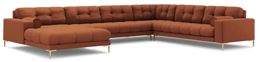 Ъглов диван в тухлен цвят (десен ъгъл) Bali – Cosmopolitan Design