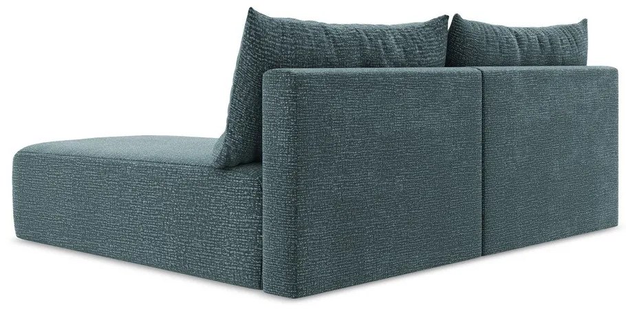 Тюркоазен разтегателен ъглов диван с място за съхранение (десен ъгъл) Kalena – Makamii