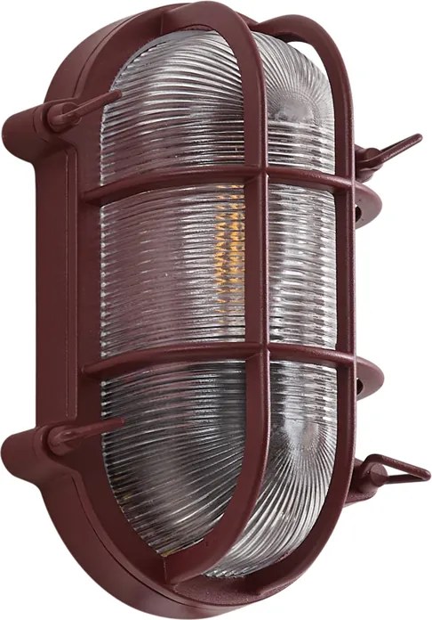 Външна стенна лампа тъмночервена IP44 - Noutica