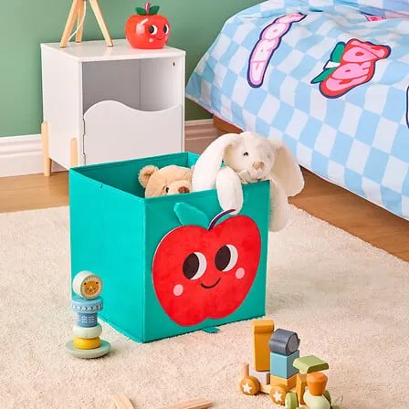 Детска кутия за съхранение atmosphera Chachapop, Кадифе, 29×29 cm