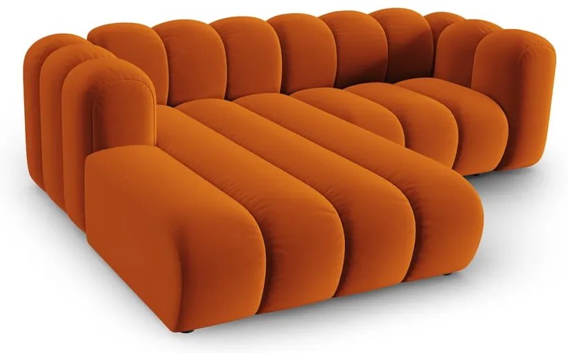 Оранжев ъглов диван (ляв ъгъл) Lupine – Micadoni Home