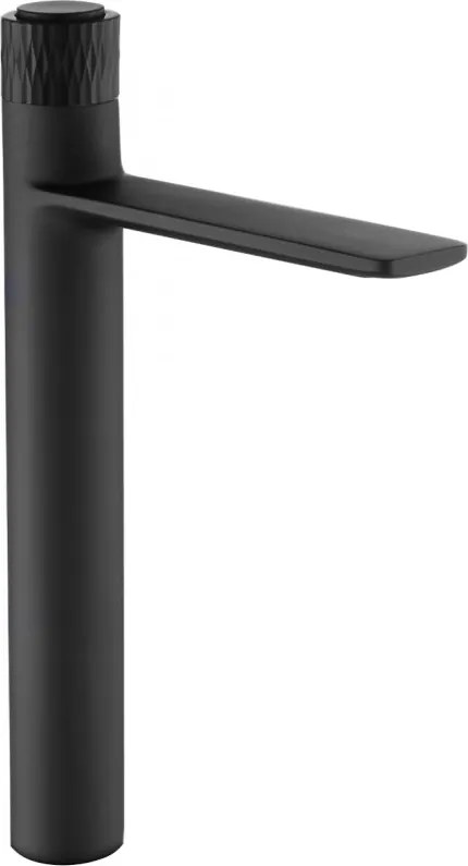 Mexen Zero+ висок смесител за мивка, черен - 71610-70