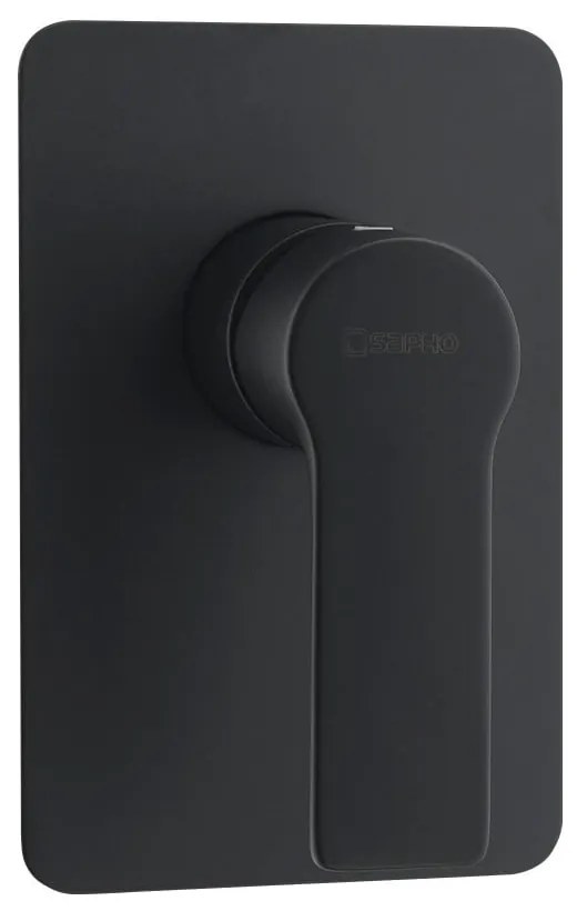 Матово-черна вградена душ батерия (1 изход) Pax – Sapho