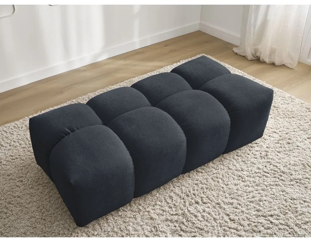 Тъмносиня шенилова табуретка Everest – Bobochic Paris