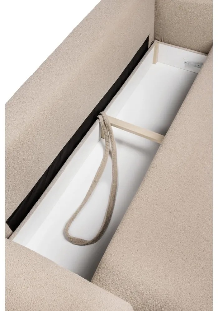 Бежов разтегателен диван от букле 247 cm Quinoa – Bonami Selection