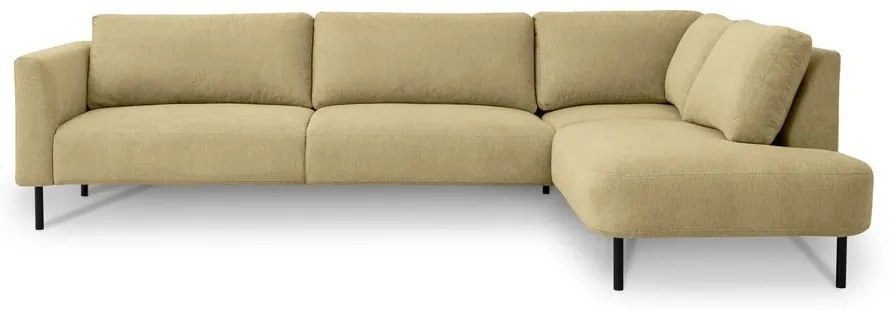 Ъглов диван в цвят жълта охра (десен ъгъл) Hero – Scandic