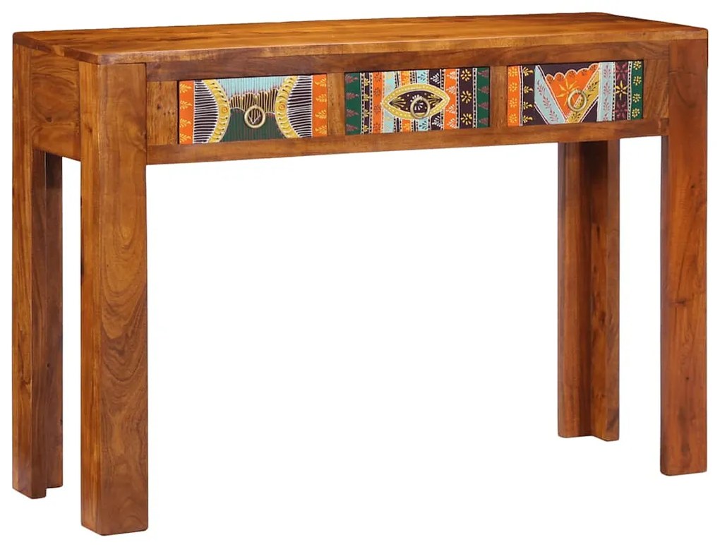 4016497 vidaXL Конзолна маса, 110x35x75 cм, акациево дърво масив