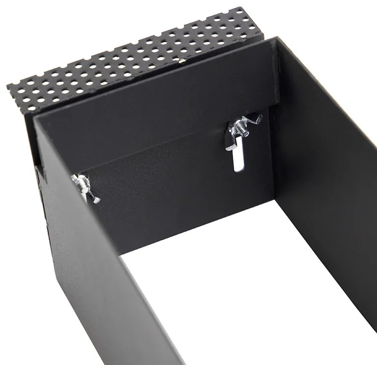 Комплект от 6 вградени прожектора черни GU10 AR70 без рамки 3-светлини - Oneon