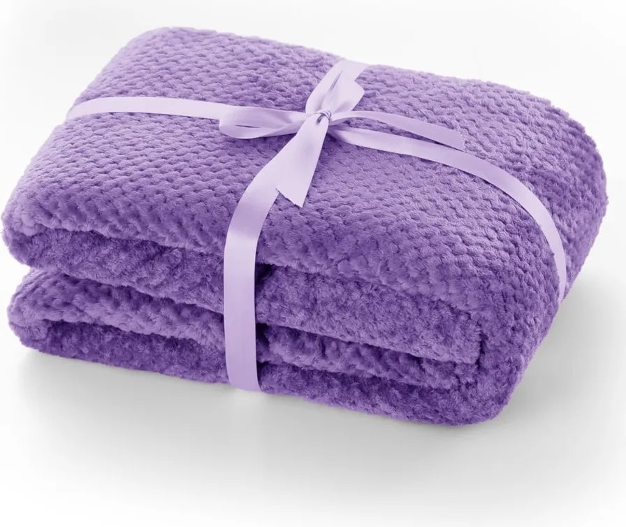 Лилаво одеяло от микрофибър Henry, 70 x 150 cm - DecoKing